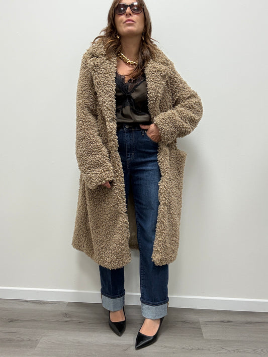 Cappotto Teddy tortora Susy Mix