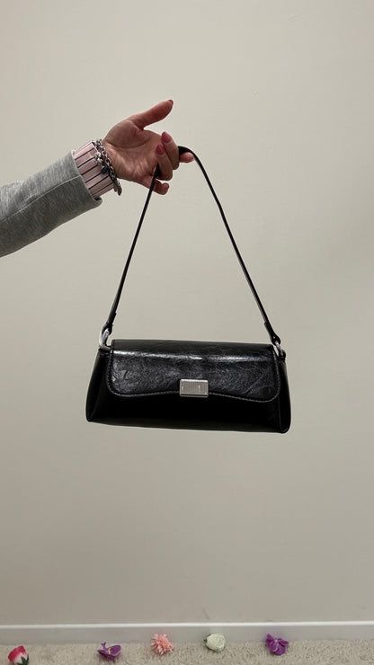 Borsa baguette ecopelle semilucida Memoire