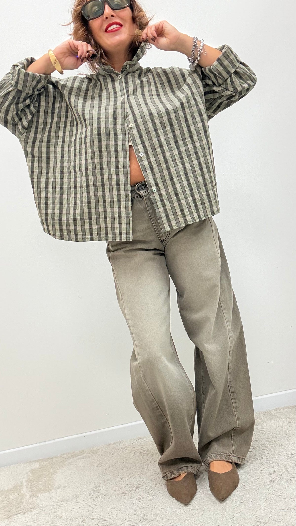 Jeans Lucy semi Barrell fango sabbiato Haveone PLS-R125