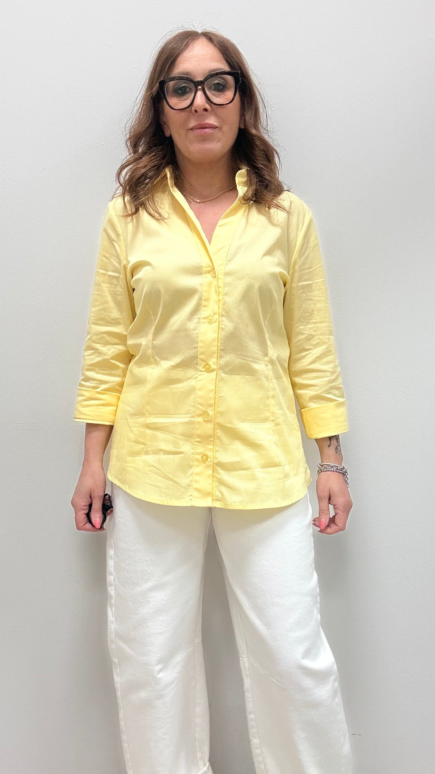 Camicia Avvitata Gialla Extasy