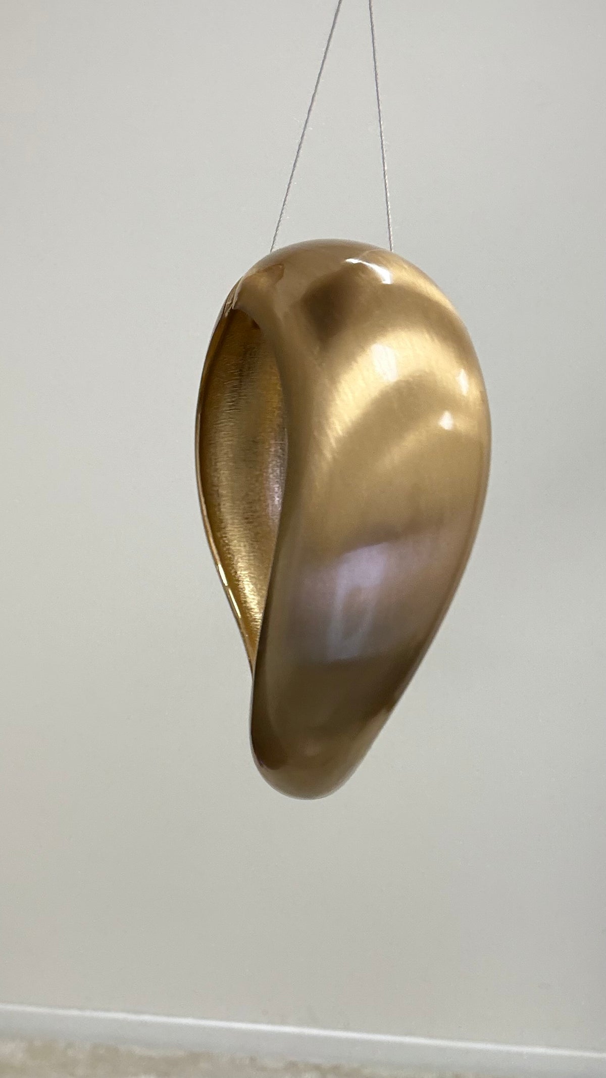 Bracciale Onda Acciaio oro satinato