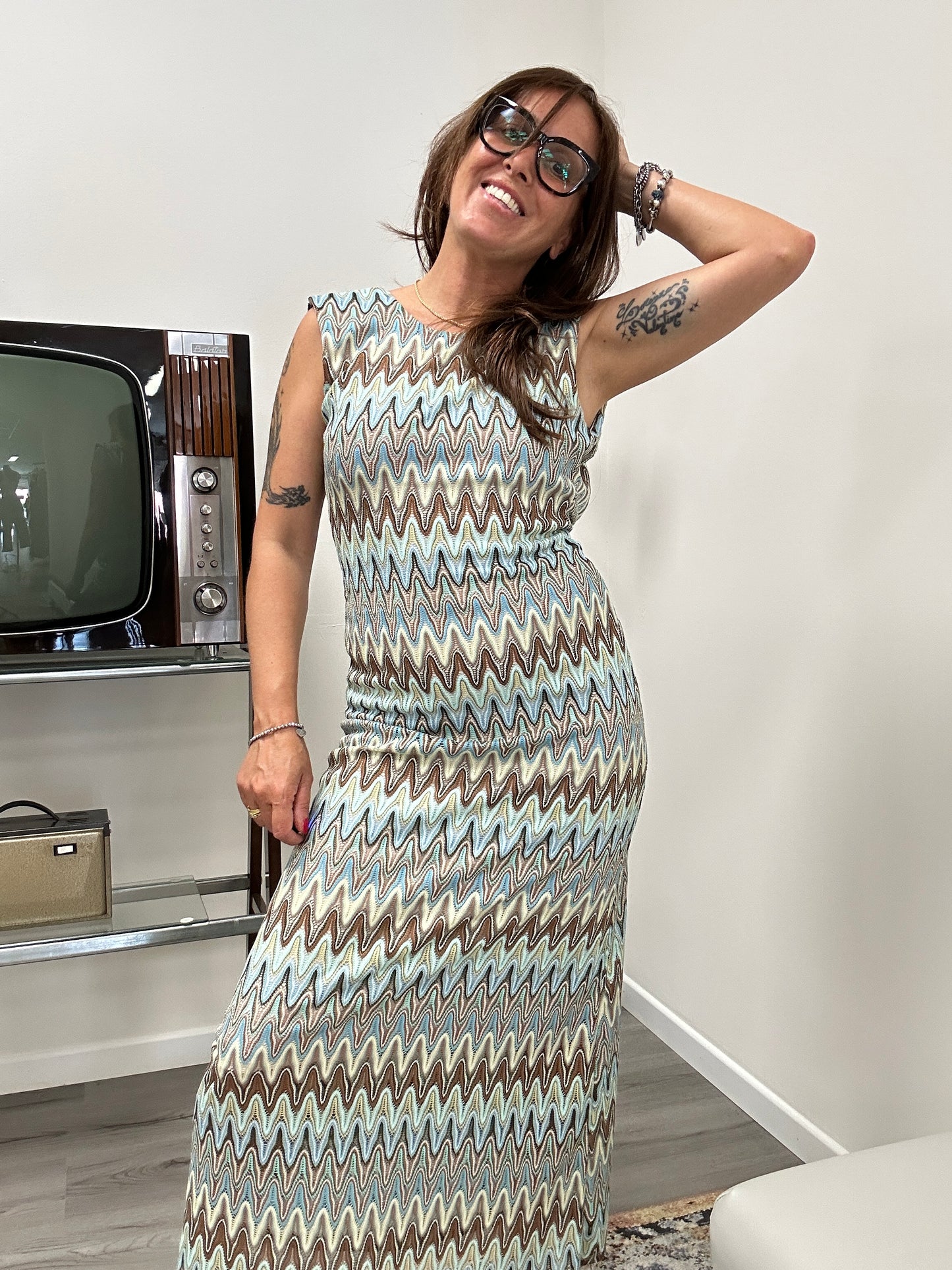 Abito Missoni Susy Mix azzurro
