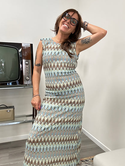 Abito Missoni Susy Mix azzurro