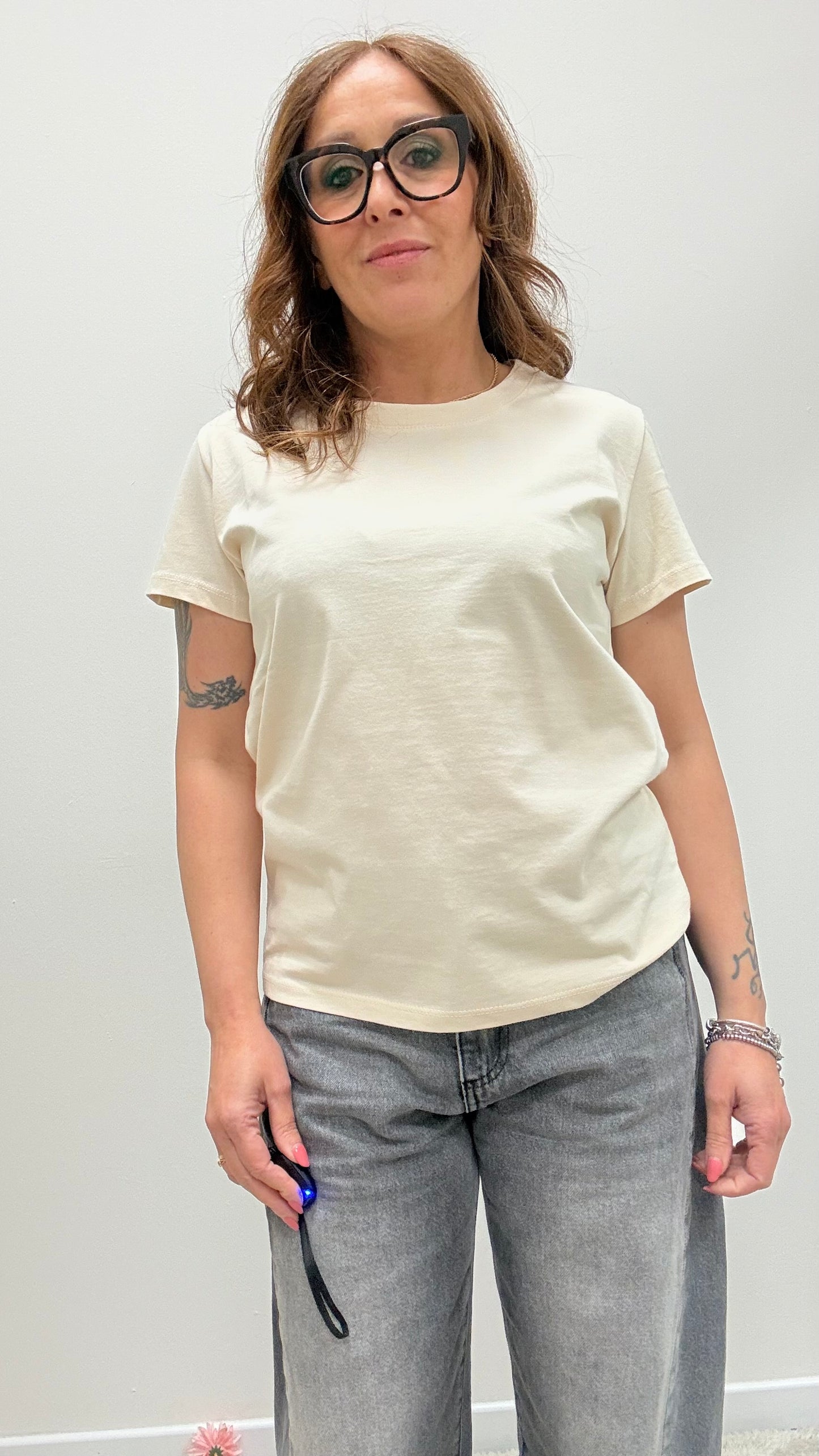 T-shirt regular fit Susy Mix burro