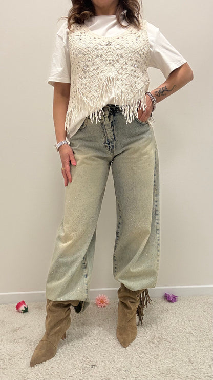 Jeans BELLA strass Haveone