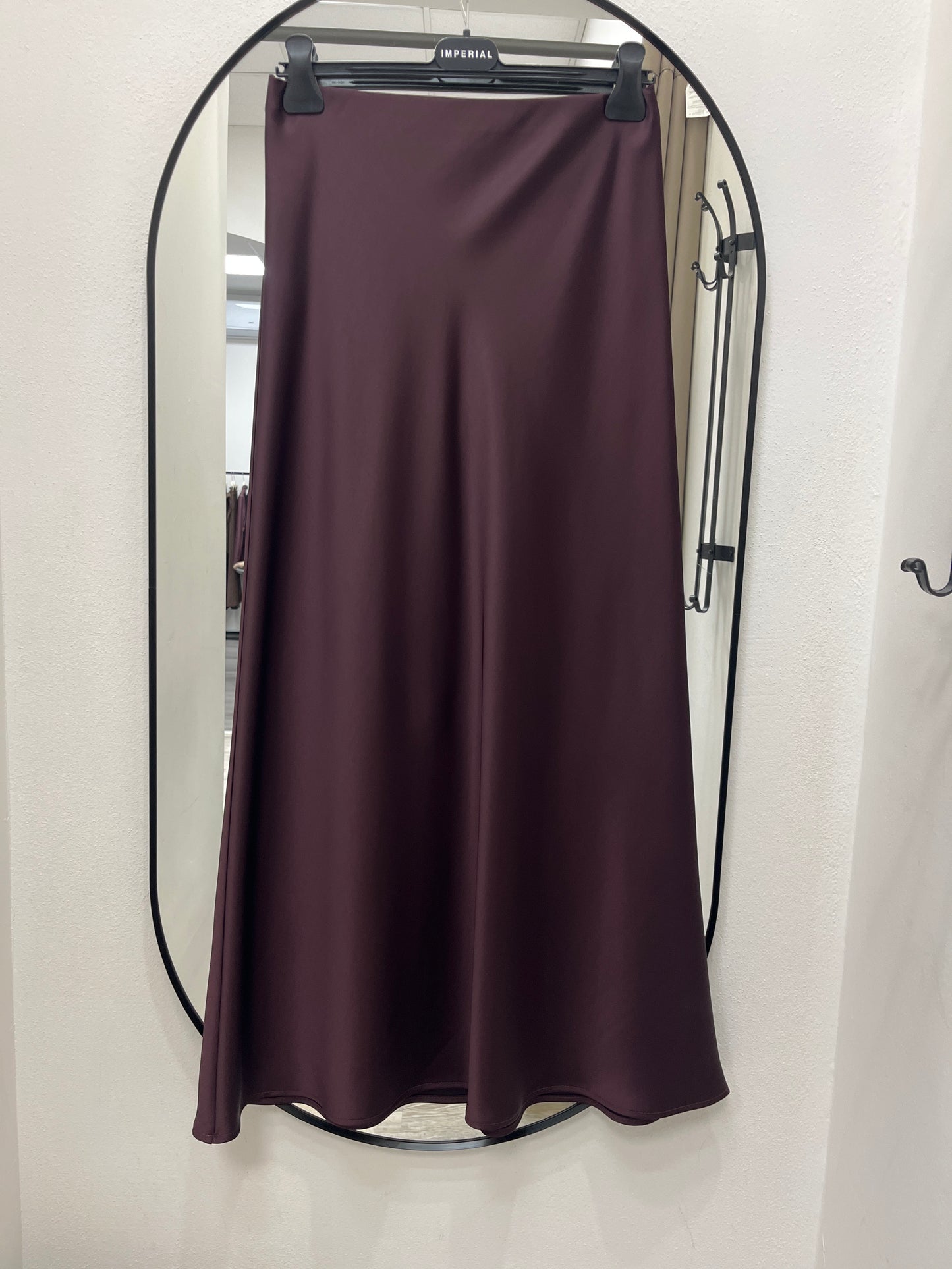 Gonna in Raso Imperial Prugna
