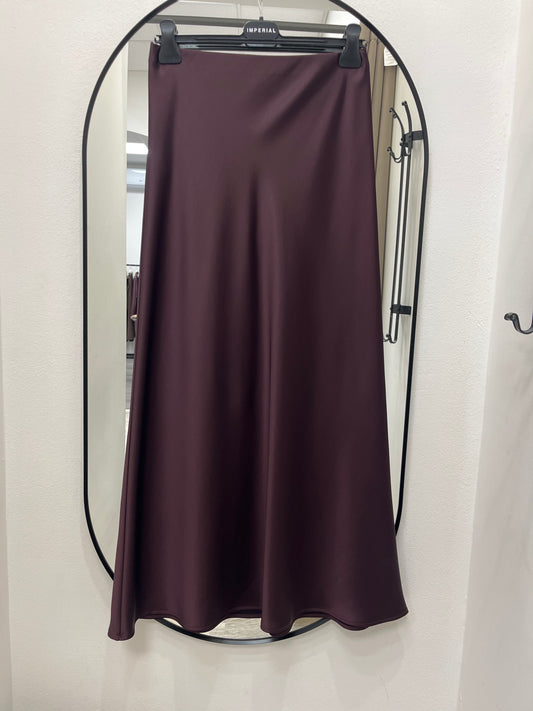Gonna in Raso Imperial Prugna