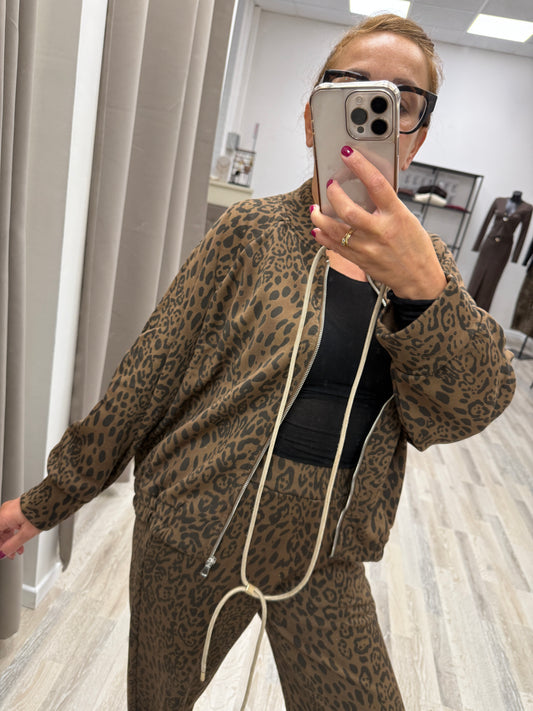 Susy Mix Felpa Maculata con Zip
