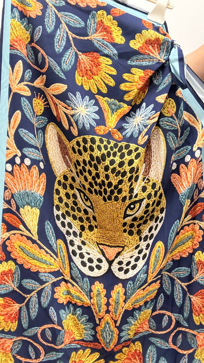 Gonna pareo lunga tigre blu Haveone art. GVS-Q297