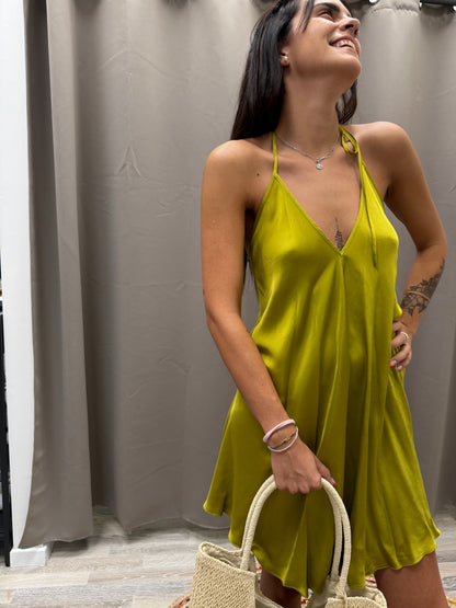 HaveOne Abito Fazzoletto Corto Olio