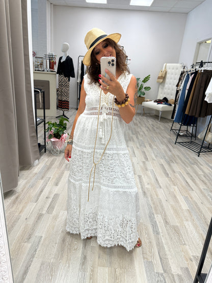 Abito pizzo a balze Susy Mix