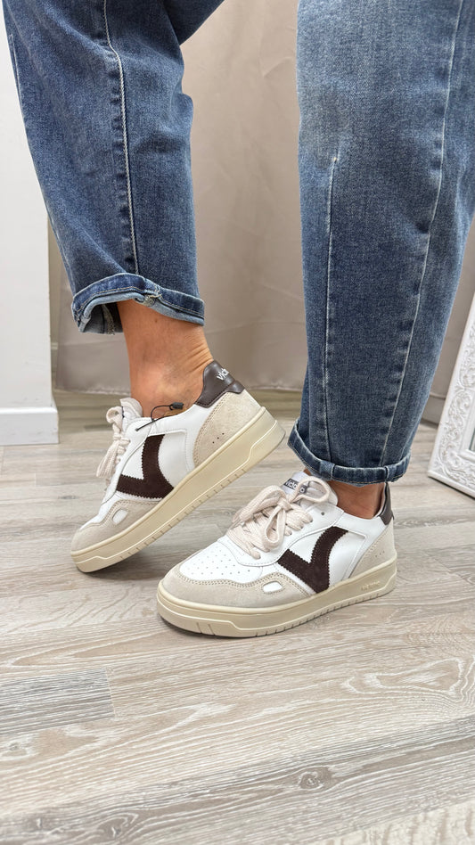 Sneackers Victoria donna beige\moro
