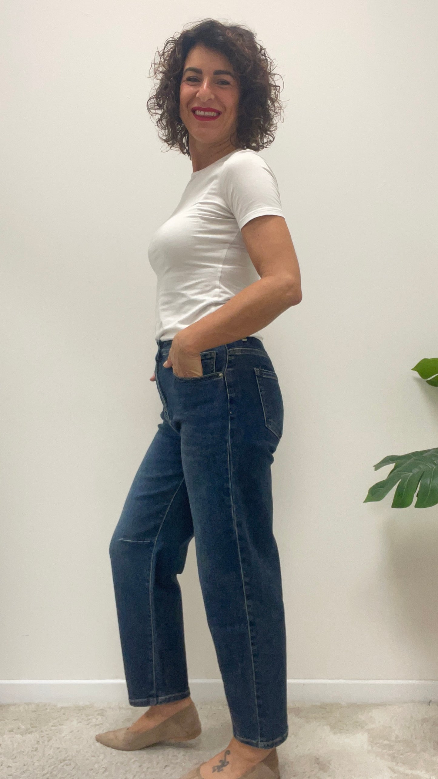 Jeans baloon blu scuro Extasy art.sa7653