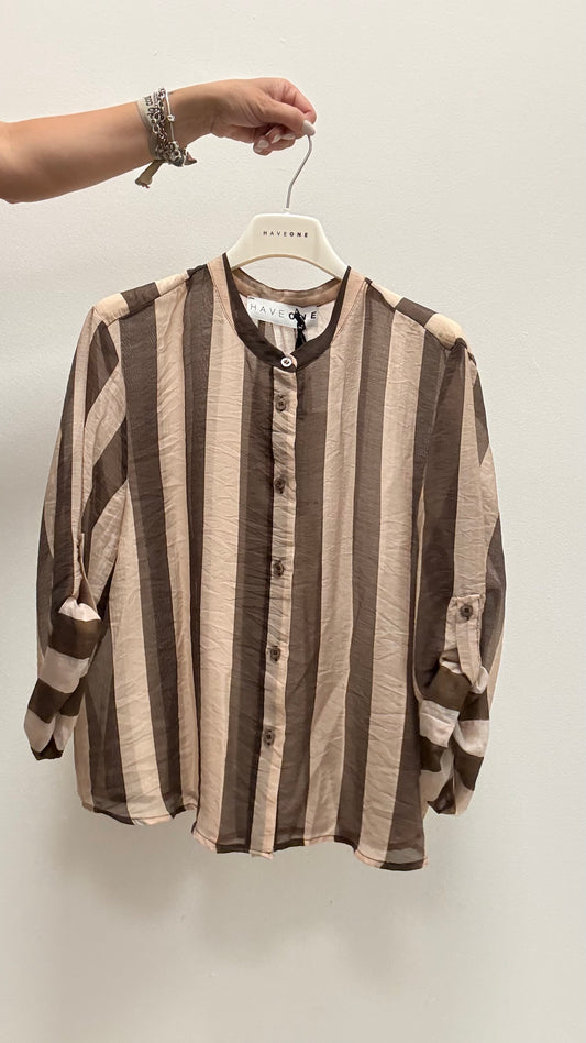 Camicia Riga moro beige HaveOne Art.CSV-Q398