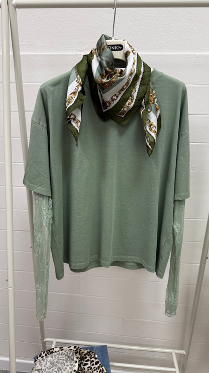 Bandana foulard Fantasia verde Memoire