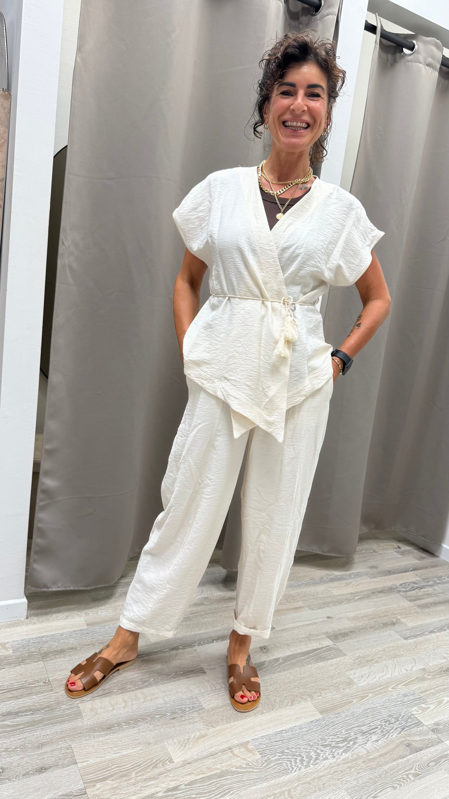 Kimono con cintura burro Extasy