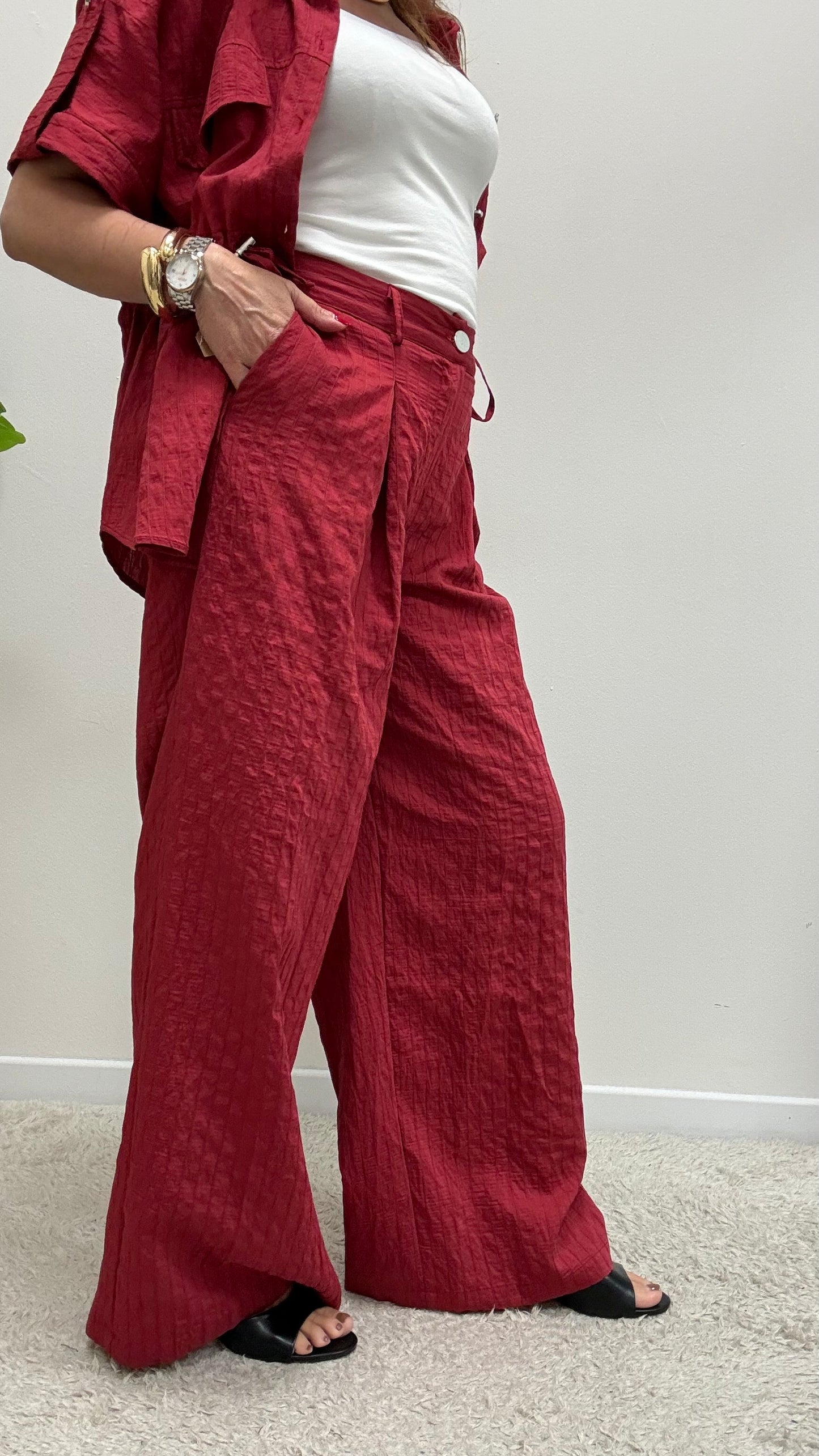 Pantalone Palazzo Rosso India Extasy