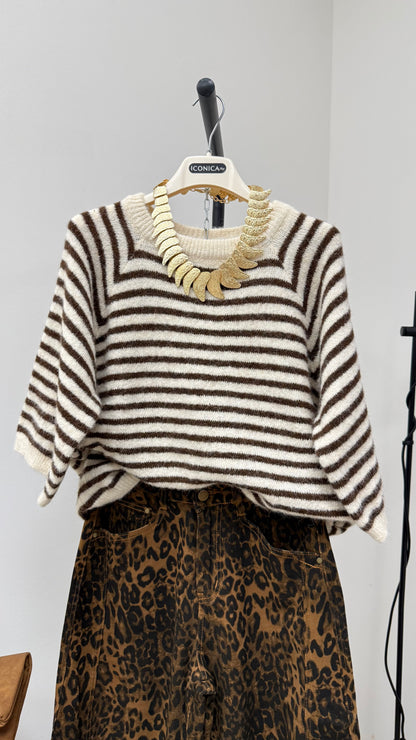 Maglia righe misto lana Susy Mix