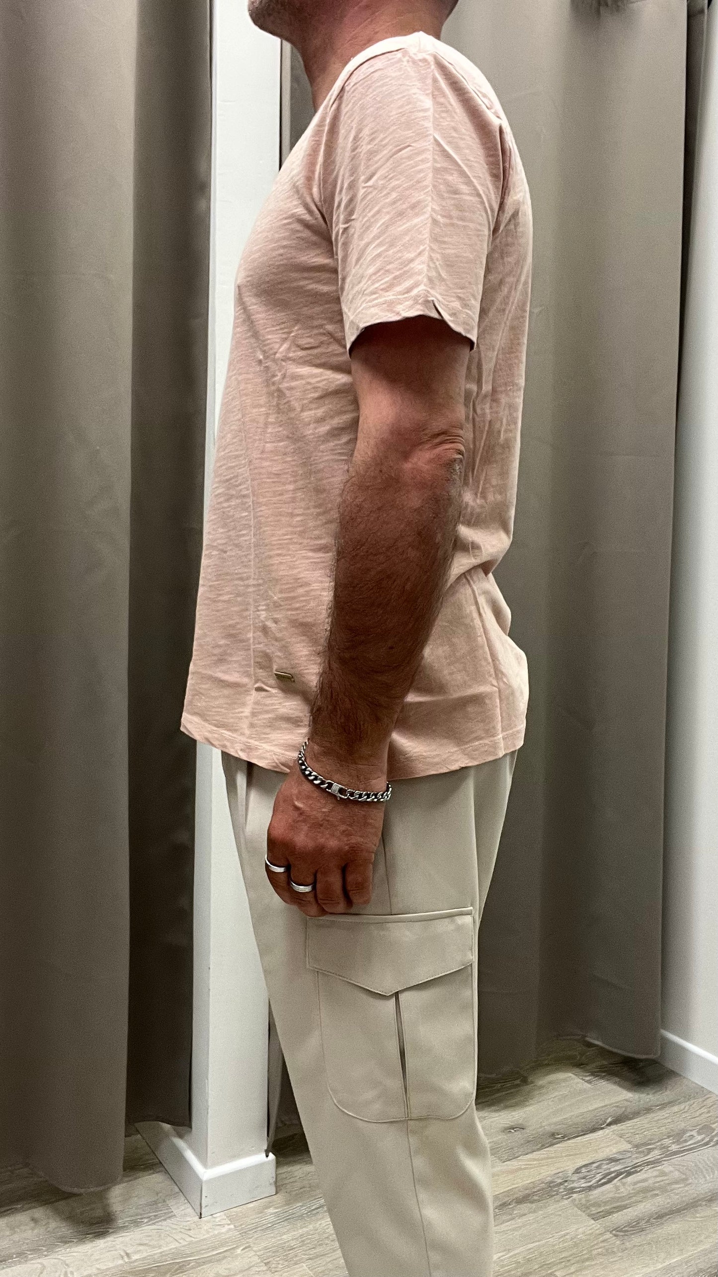 T-Shirt rosa cipria Mélange Gianni Lupo