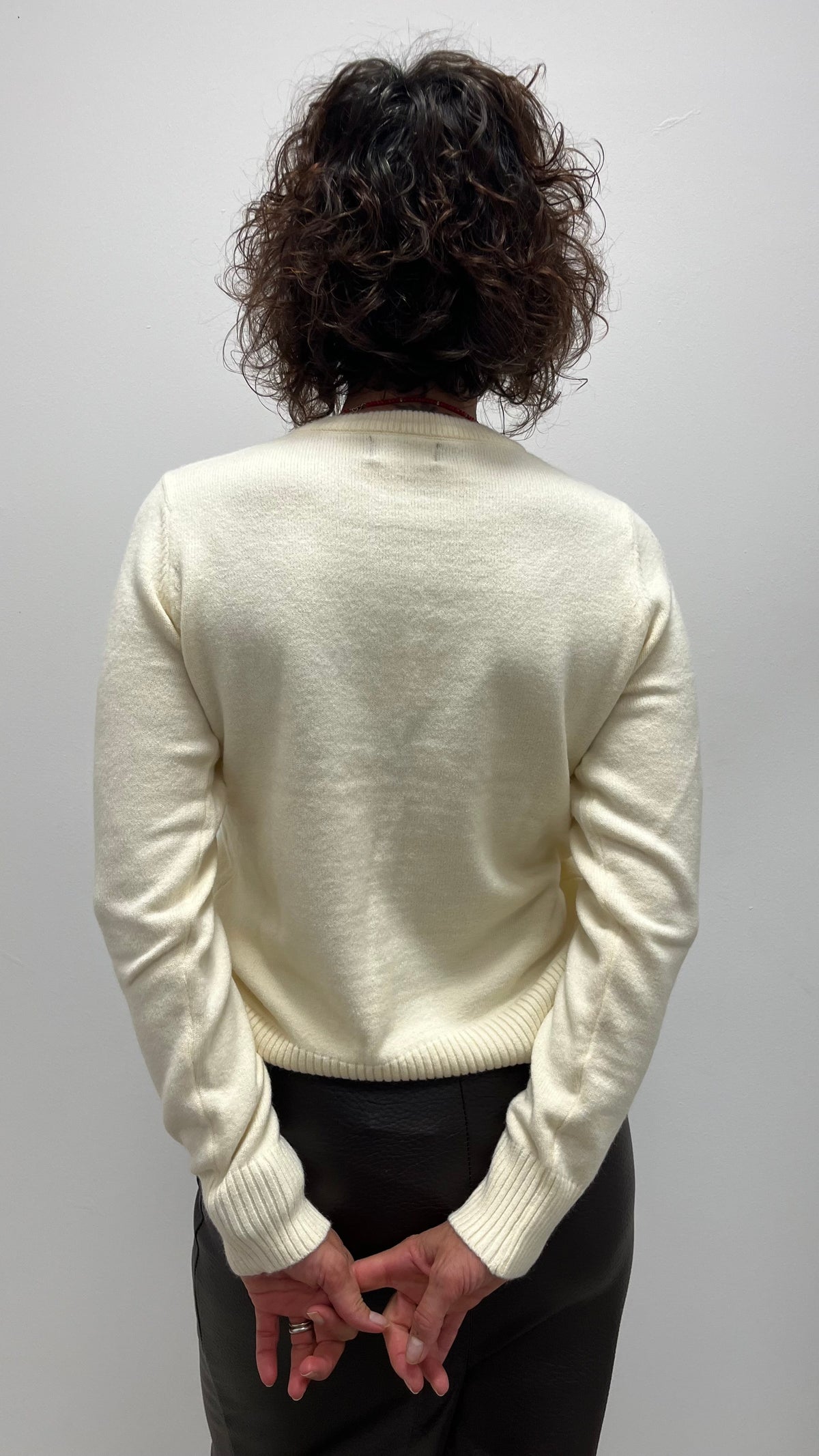 Maglia Paricollo Paillettes e Strass Extasy Burro