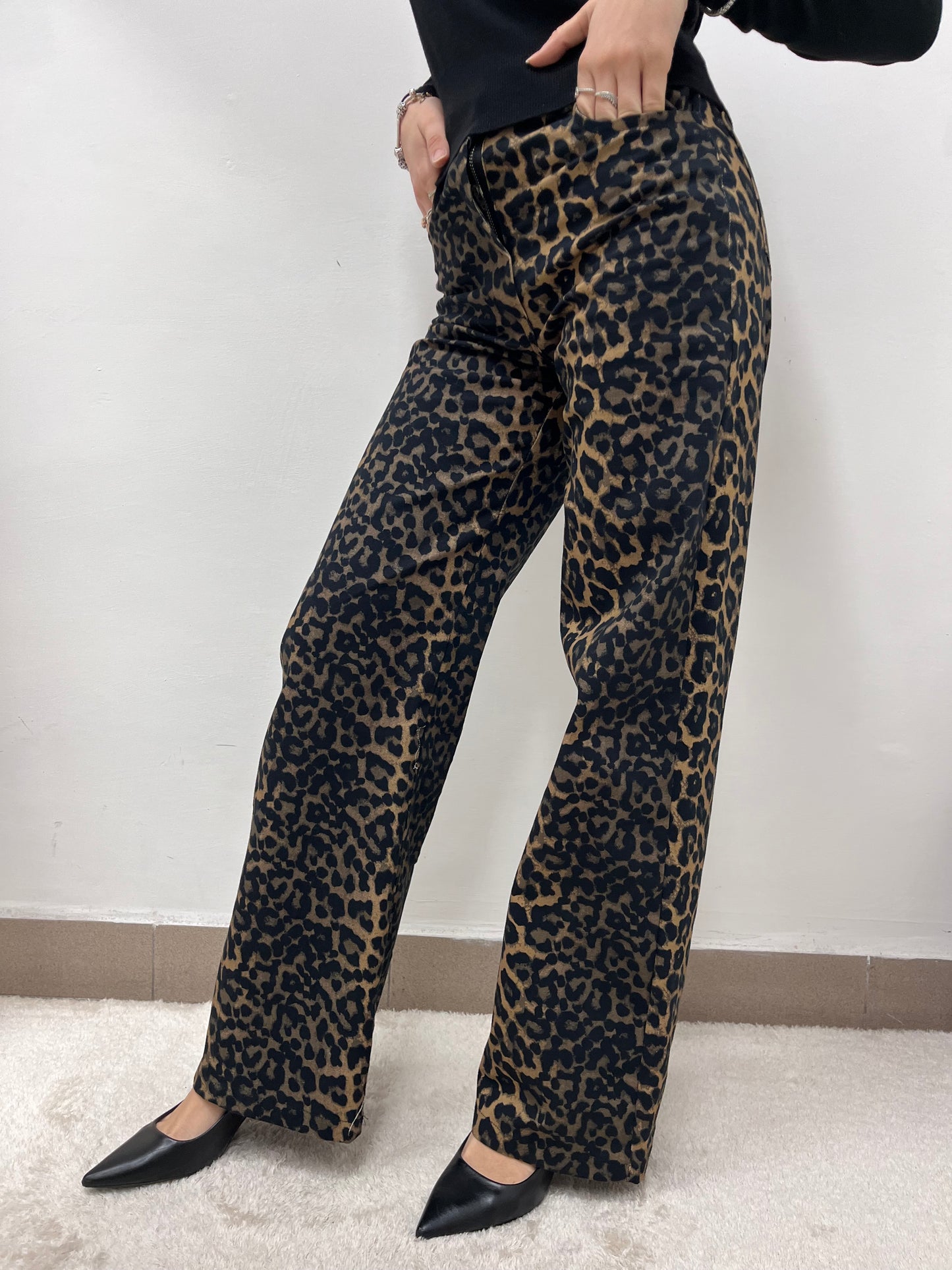 Susy Mix Animal Print Trousers