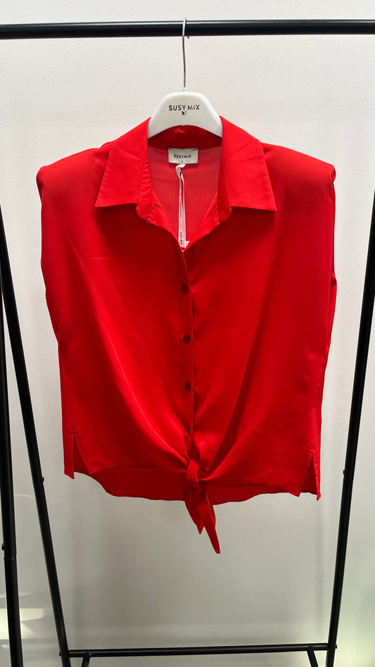 Camicia con Spalline Rossa Susy Mix