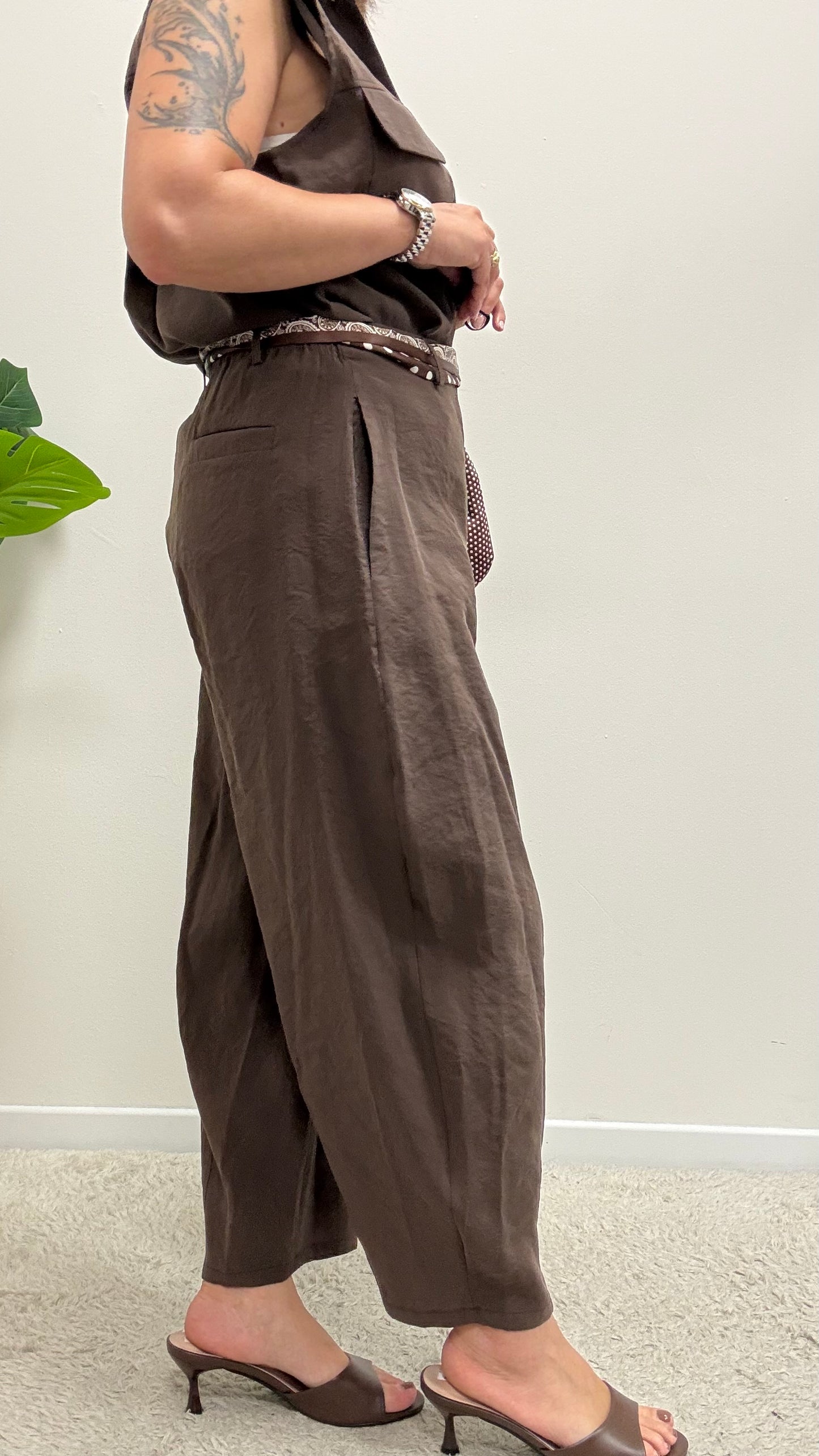 Pantaloni ovetto cupro moro Extasy
