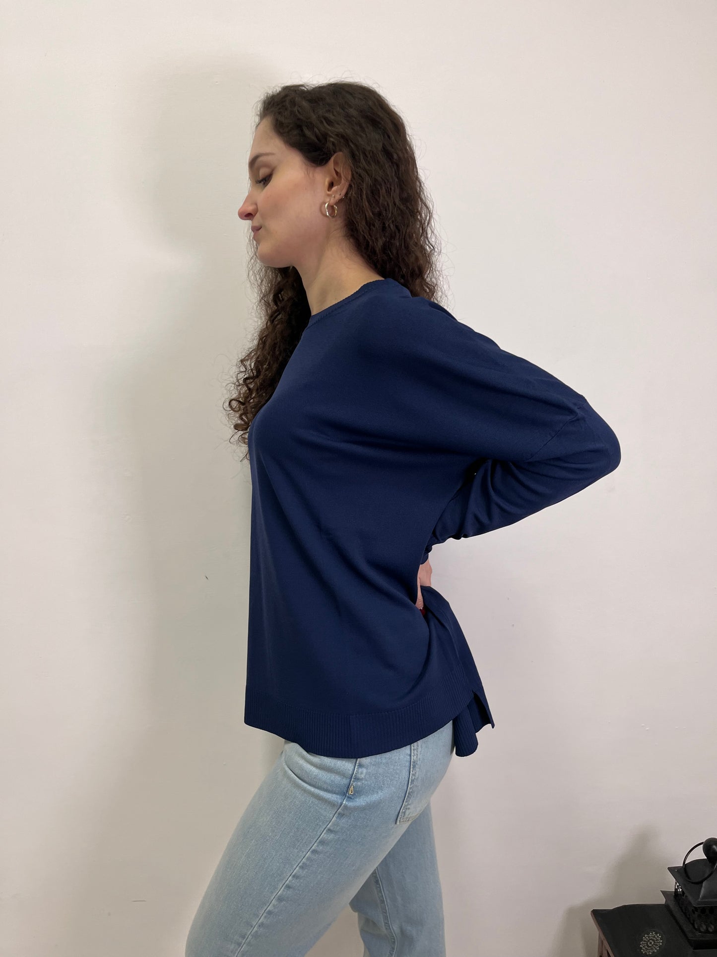 Maglia Blu in filo Susy Mix