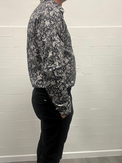 Camicia Fantasia Uomo Nera Gianni Lupo