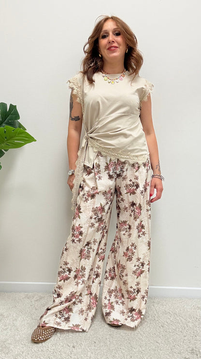 Top t-shirt con nodo Memoire