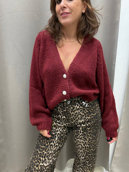 HaveOne Cardigan Gioiello Vino