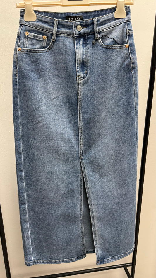 Gonna in jeans con spacco Extasy