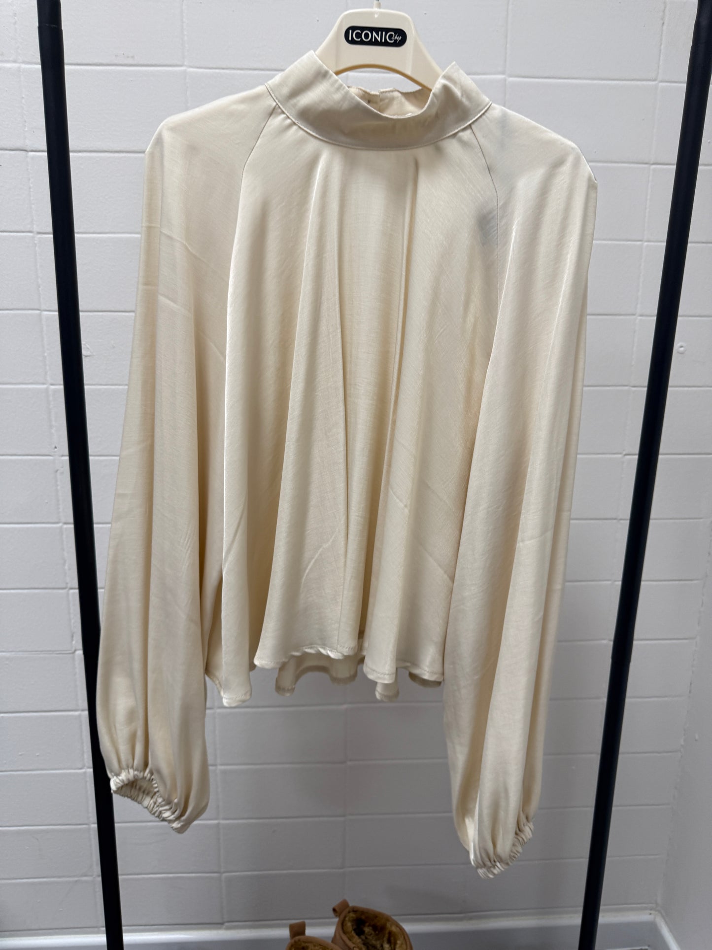 Camicia blusa raso burro please