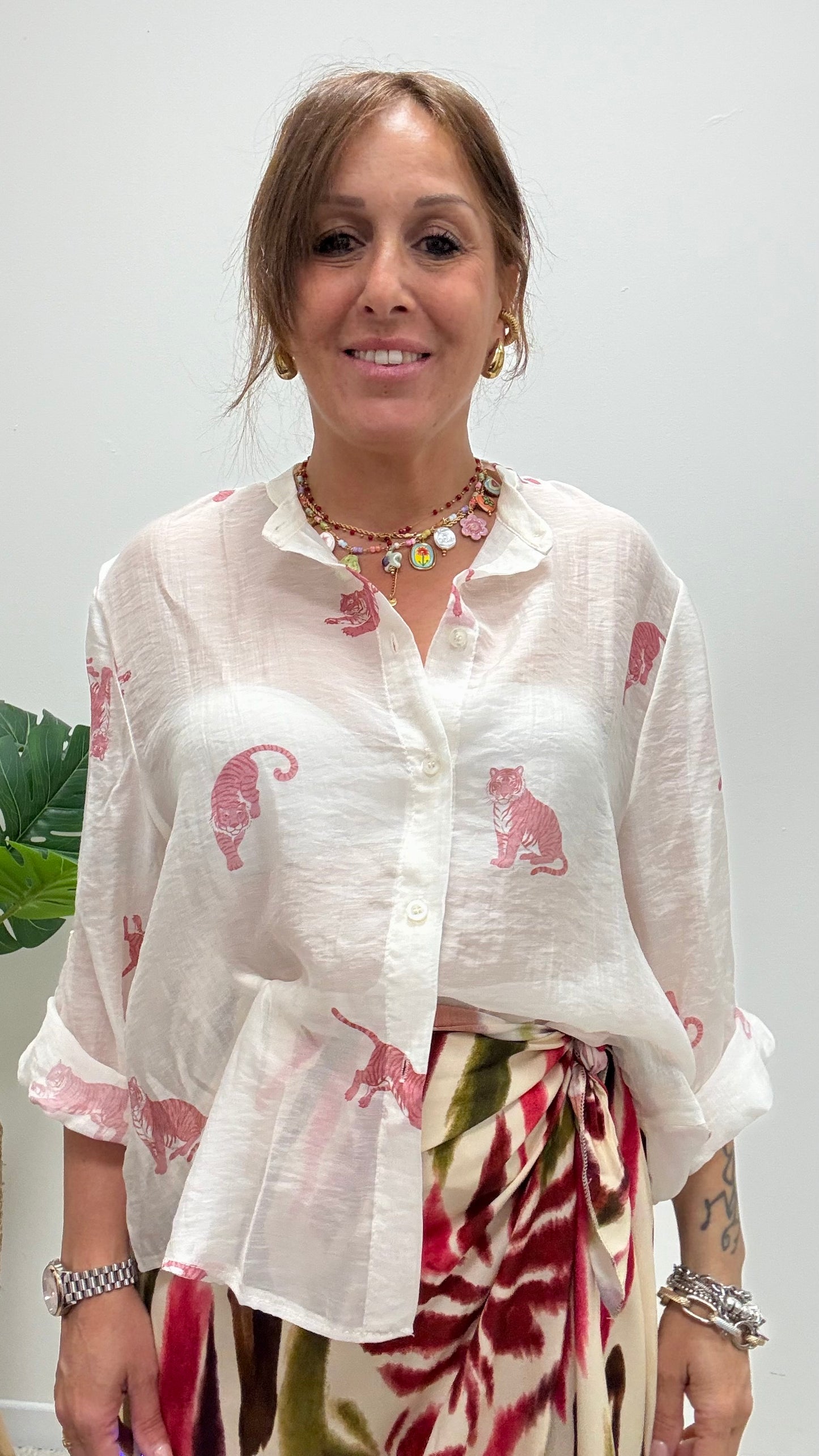 Camicia tigri rosa HaveOne