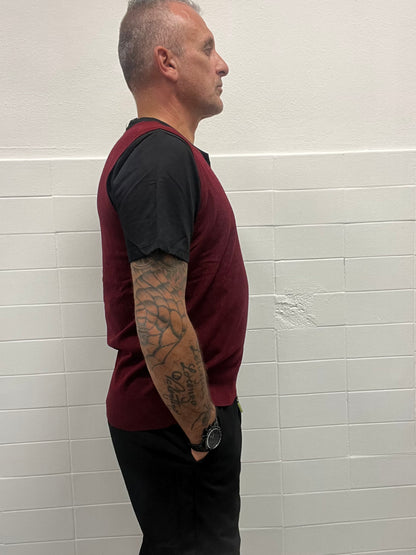 Gilet scollo a V Bordeaux 7x8 FLR