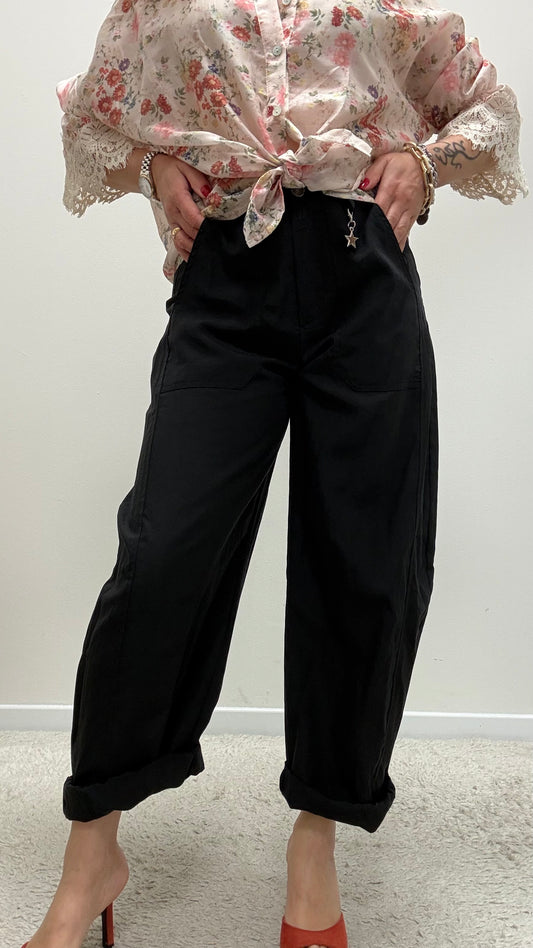 Pantaloni ovetto stellina in cupro Susy Mix