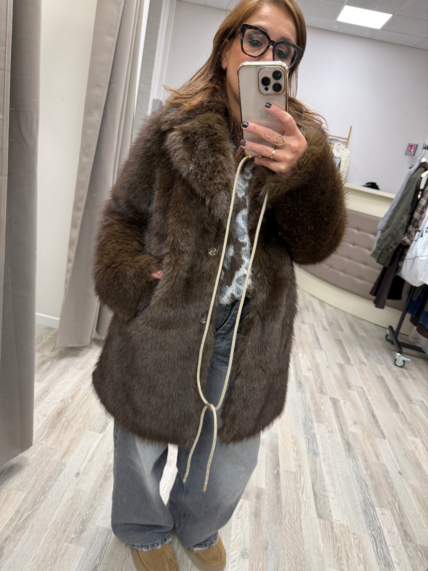 Pelliccia eco moro midi Haveone