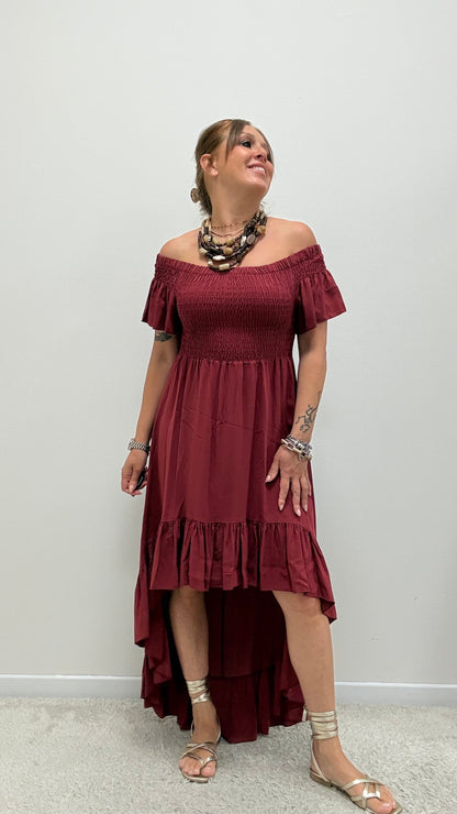Abito shiffer con coda india Brend Atelier