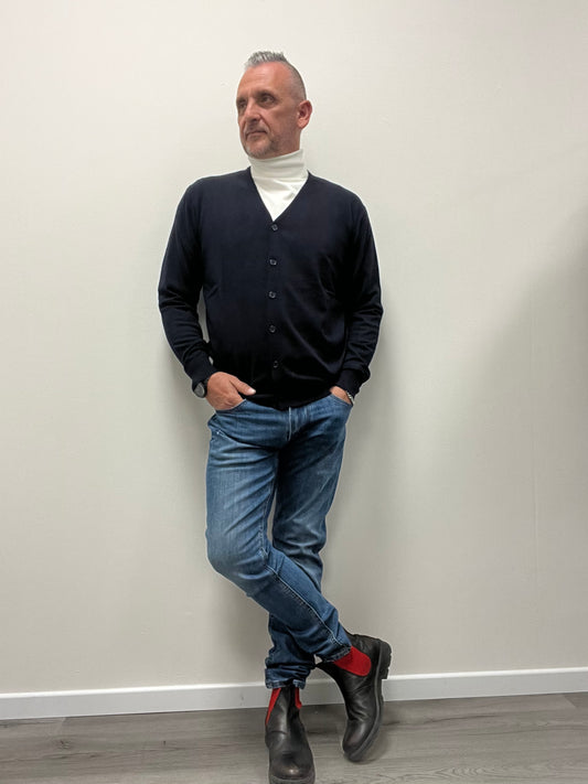Cardigan Blu Navy 7x8 FLR
