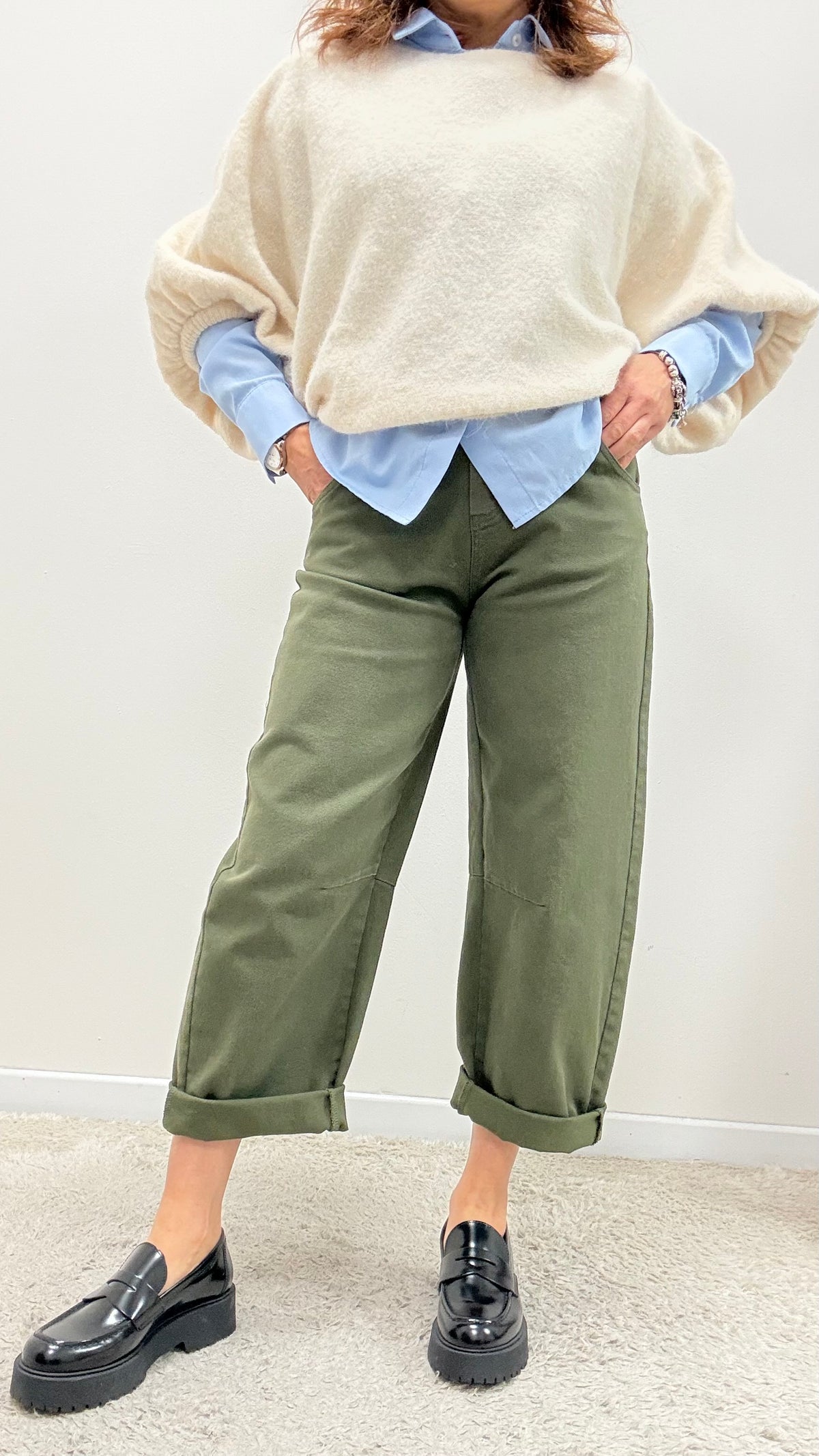 Pantalone Motel Balloon Verde Militare Art.PA5184