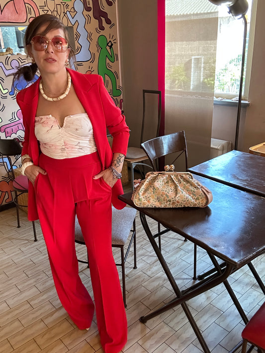 Susy Mix completo rosso in cady