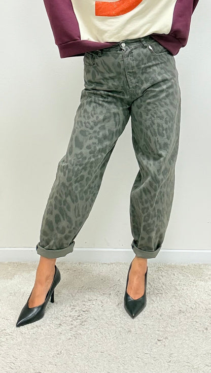 Pantalone Balloon Maculato grigio Susy Mix