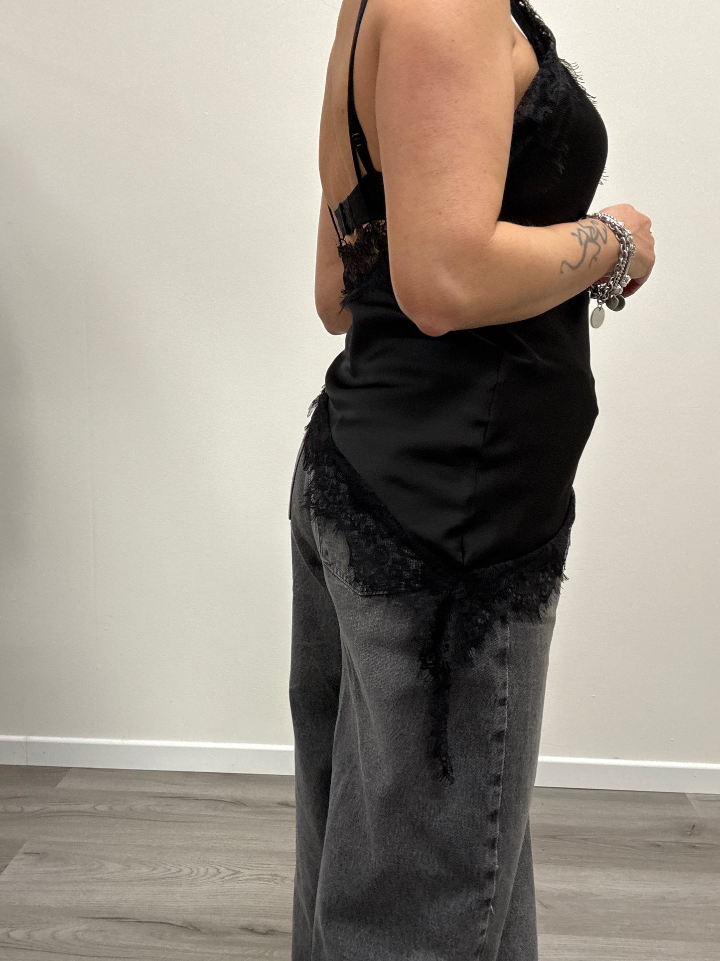 Top pizzo con punta Susy mix