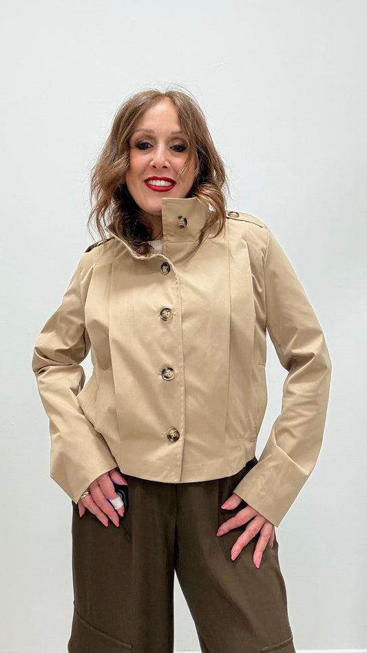 Trench corto con pinces Memoire