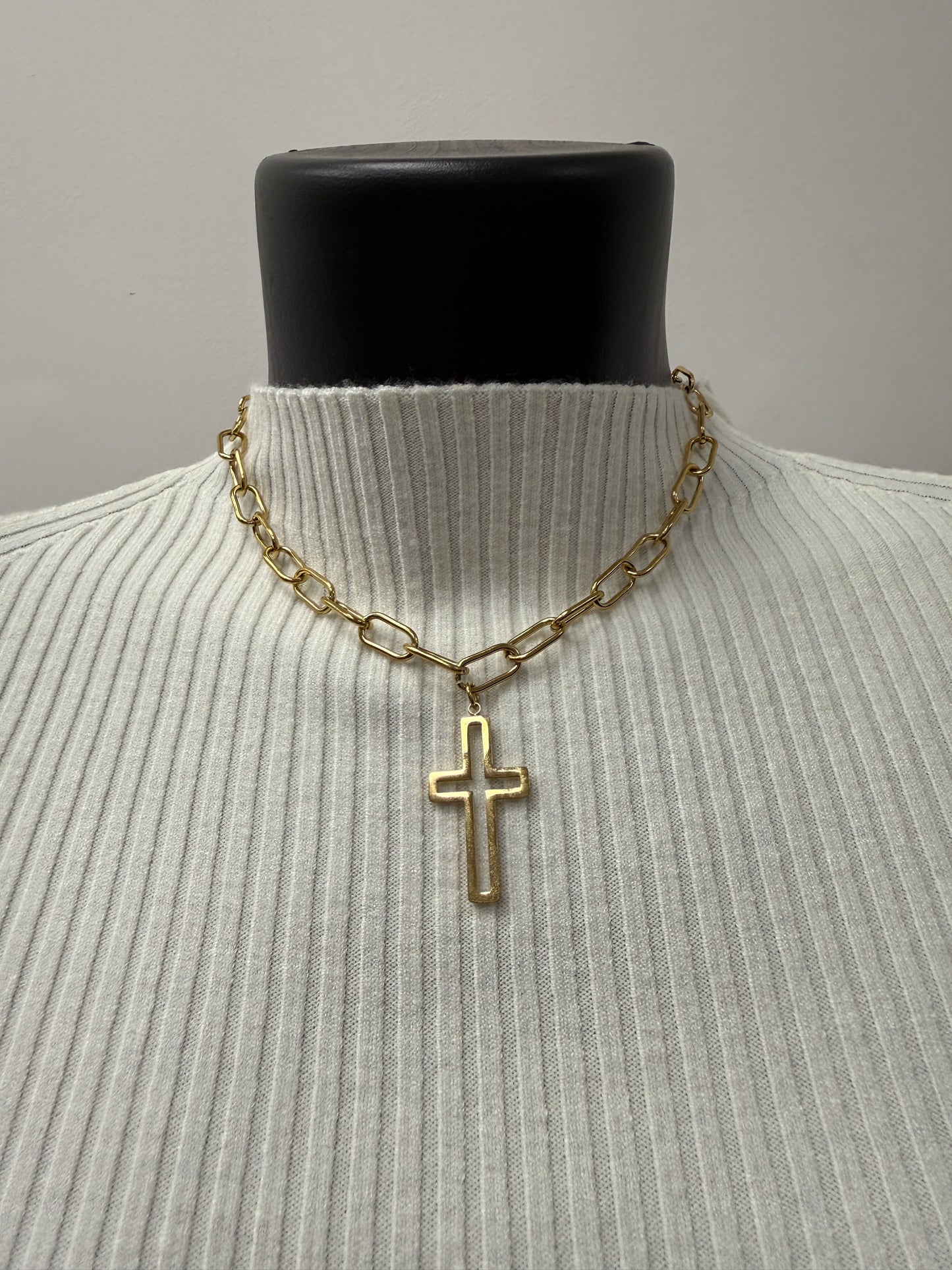 Collana catena con croce Memoire