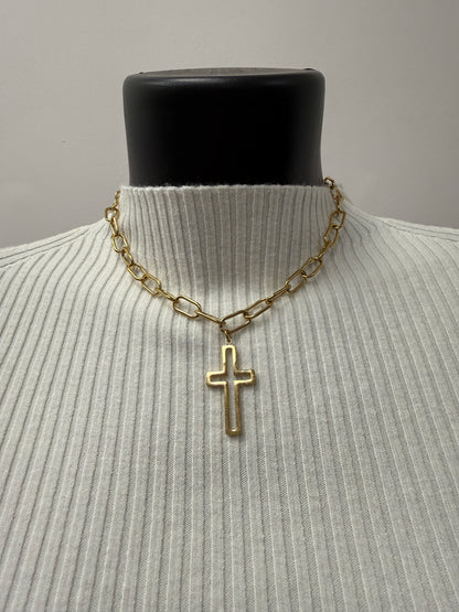 Collana catena con croce Memoire
