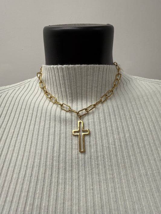 Collana catena con croce Memoire