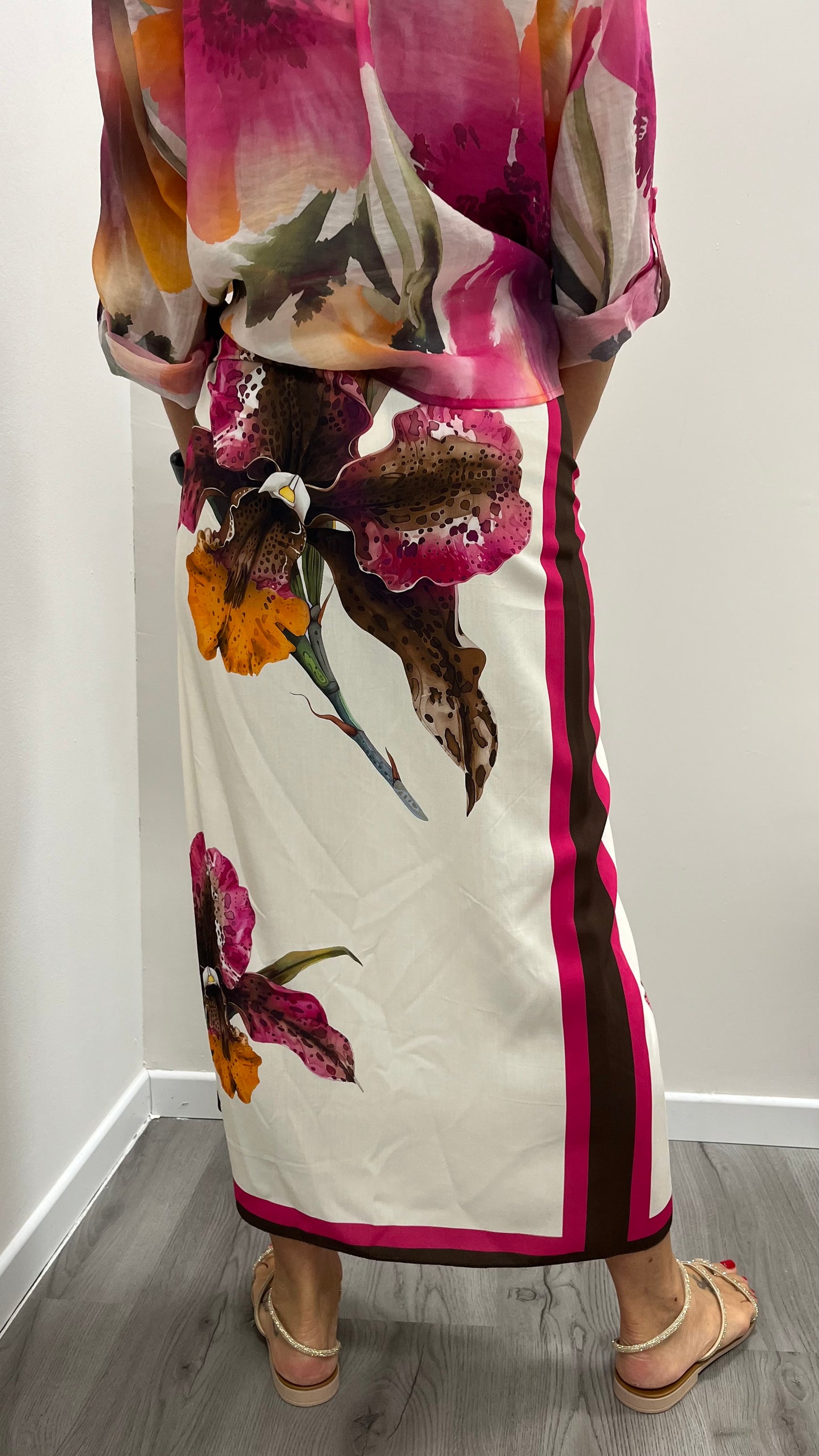 Gonna pareo lunga orchidea fucsia moro Haveone art. GVS-Q281