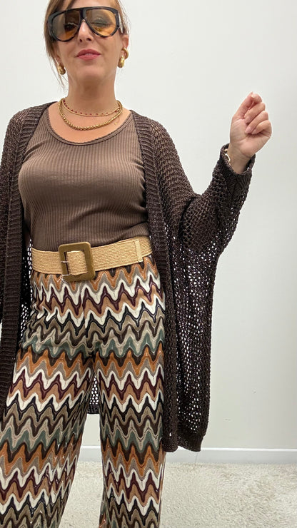 Cardigan traforato Moro Extasy