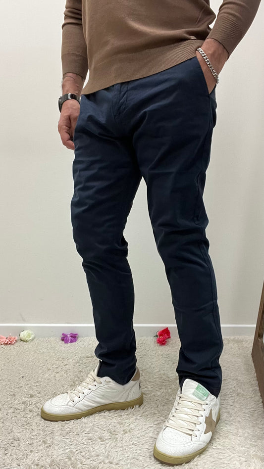 Pantalone Chinos Tahoma Blu navy Gianni Lupo